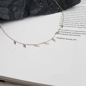 NEW 925 Sterling Silver Cross Tassel Necklace